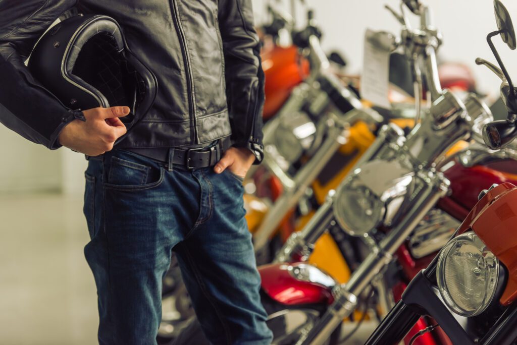 Man with Motorcycles